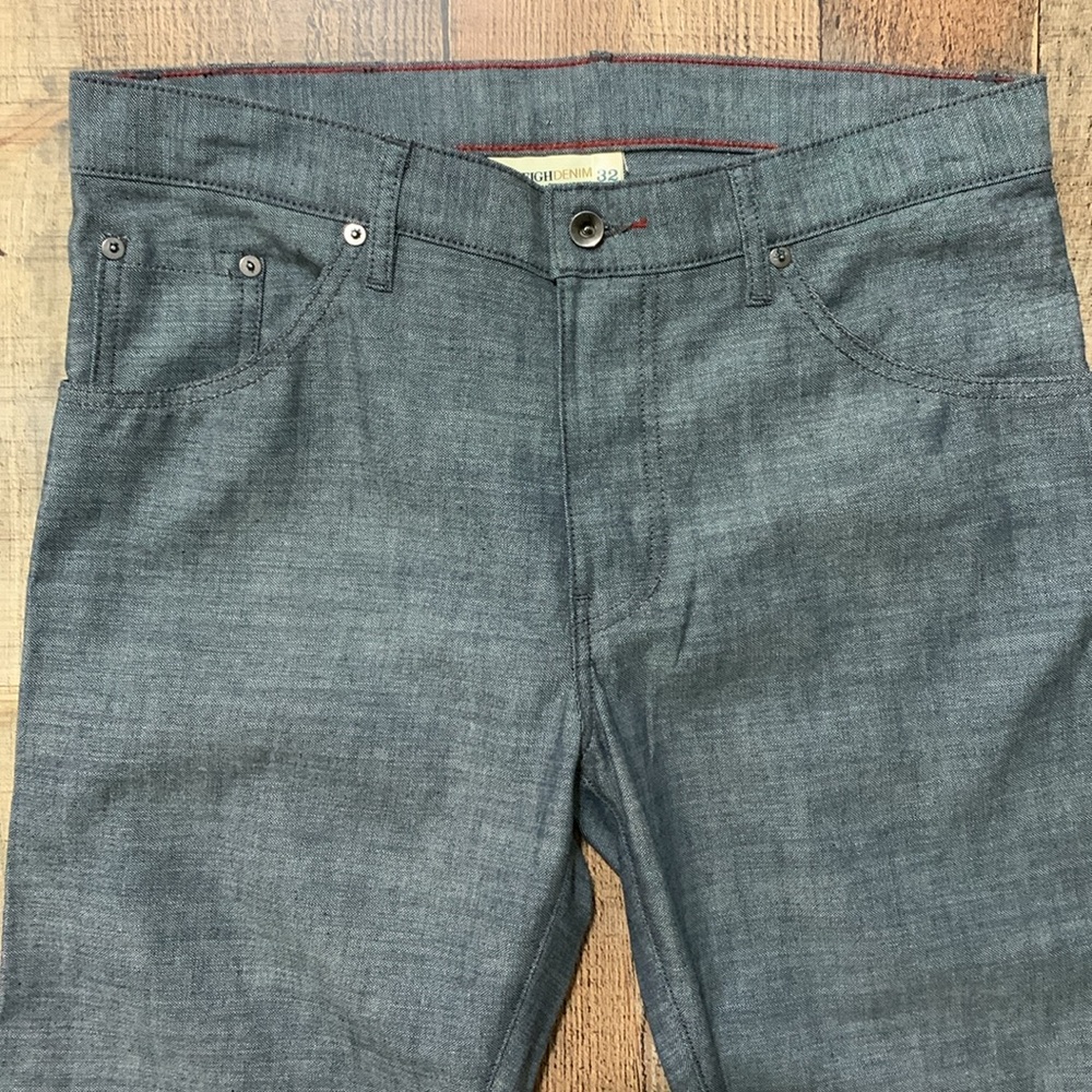 Raleigh Denim Jeans Jones Thin Straight Leg Jeans Pants Size 32 - Picture 6 of 12